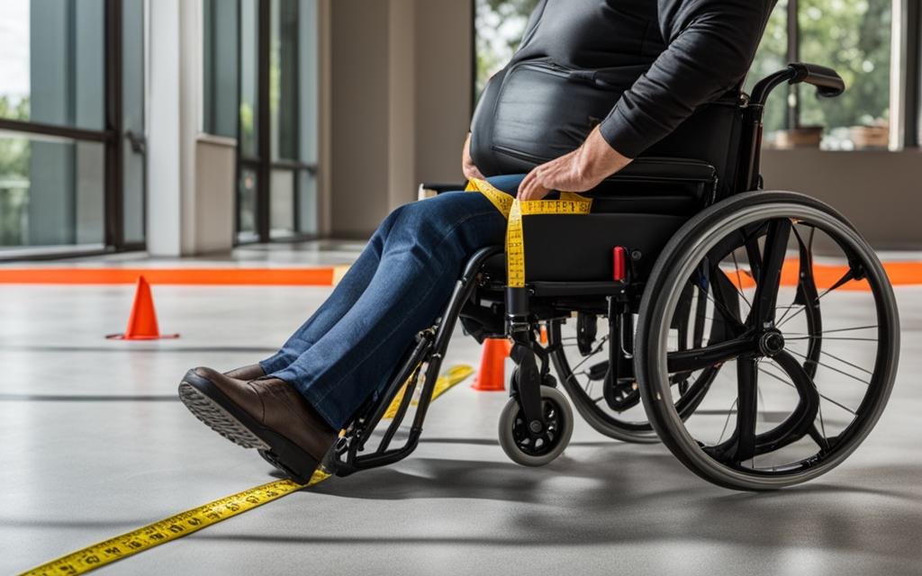 測量輪椅座椅高度
